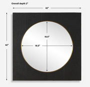 Uttermost 09984 Ember Black Square Mirror