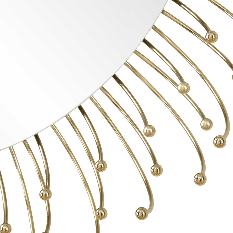 Uttermost 09985 Aga Round Gold Mirror