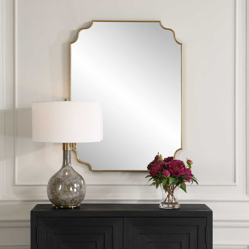 Uttermost 09987 Lennyn Gold Vanity Mirror