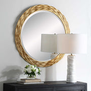 Uttermost 08193 Celeste Gold Round Mirror