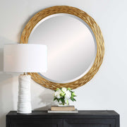 Uttermost 08193 Celeste Gold Round Mirror