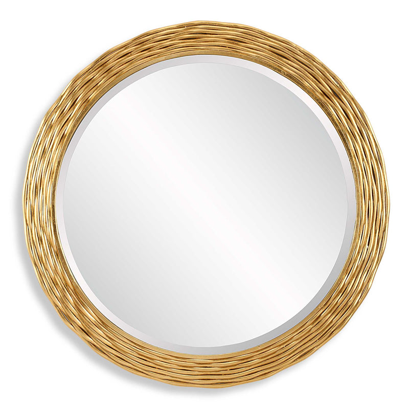 Uttermost 08193 Celeste Gold Round Mirror