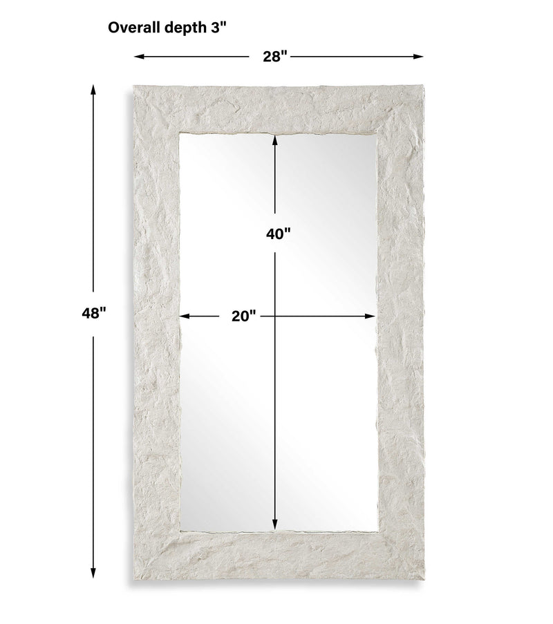 Uttermost 08187 Quarry Rectangle Stone Veneer Mirror