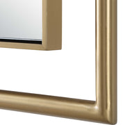 Uttermost 08188 It's All Connected Rectangle Brass Mirror