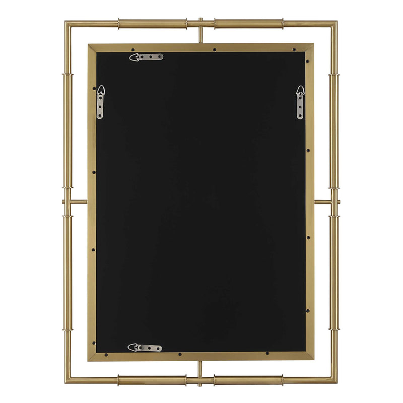 Uttermost 08188 It's All Connected Rectangle Brass Mirror