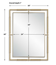 Uttermost 08188 It's All Connected Rectangle Brass Mirror