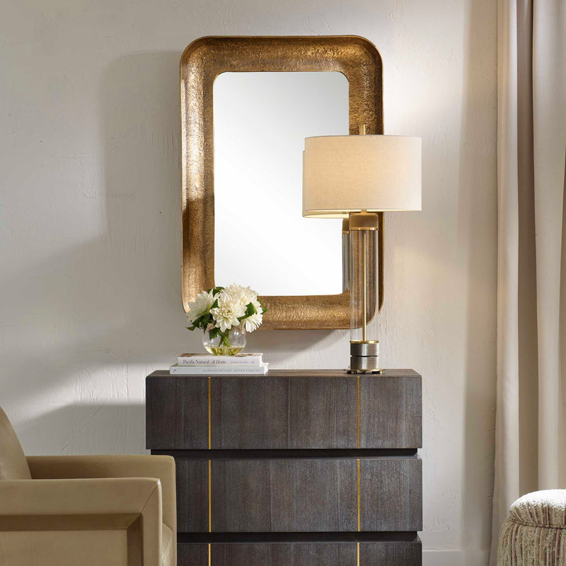 Uttermost 07087 Alvaro Antique Brass Mirror