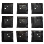 Uttermost 04377 Malosi Black Wood Wall Decor Set/9