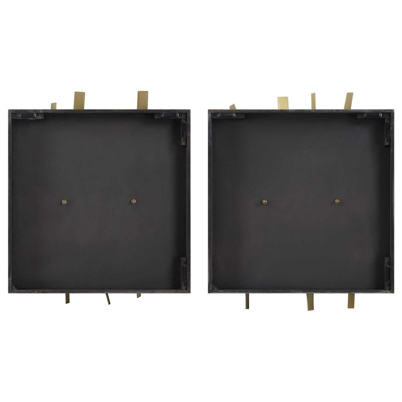 Uttermost 04382 Crosshatch Metal Wall Decor Set/2