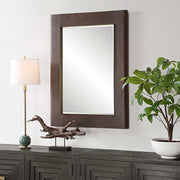 Uttermost 08218 Catron Aged Walnut Mirror