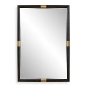 Uttermost 08217 Larkin Dark Wood & Brass Mirror