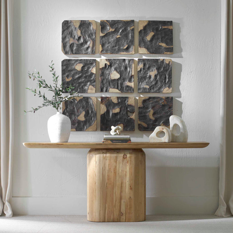 Uttermost 04383 Ignite Wood Wall Decor Set/9