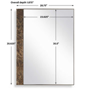 Uttermost 08245 Hanover Marble Mirror