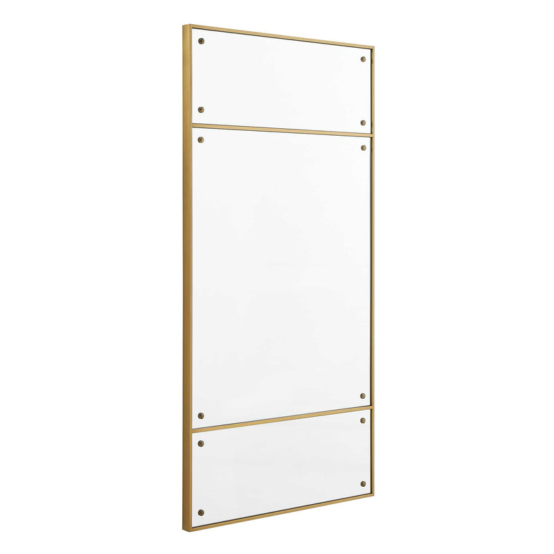 Uttermost 08252 Wrenton Brass Rectangular Mirror