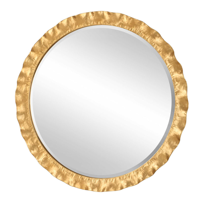 Uttermost 08257 Haya Round Gold Mirror