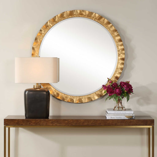 Uttermost 08257 Haya Round Gold Mirror