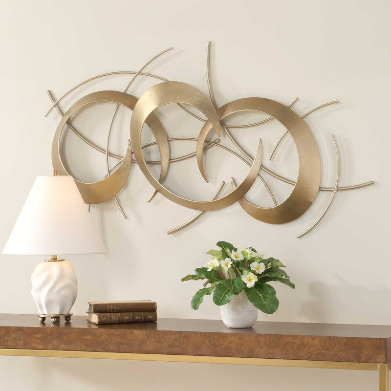 Uttermost 04385 Motivate Gold Wall Art