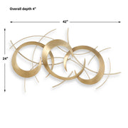 Uttermost 04385 Motivate Gold Wall Art