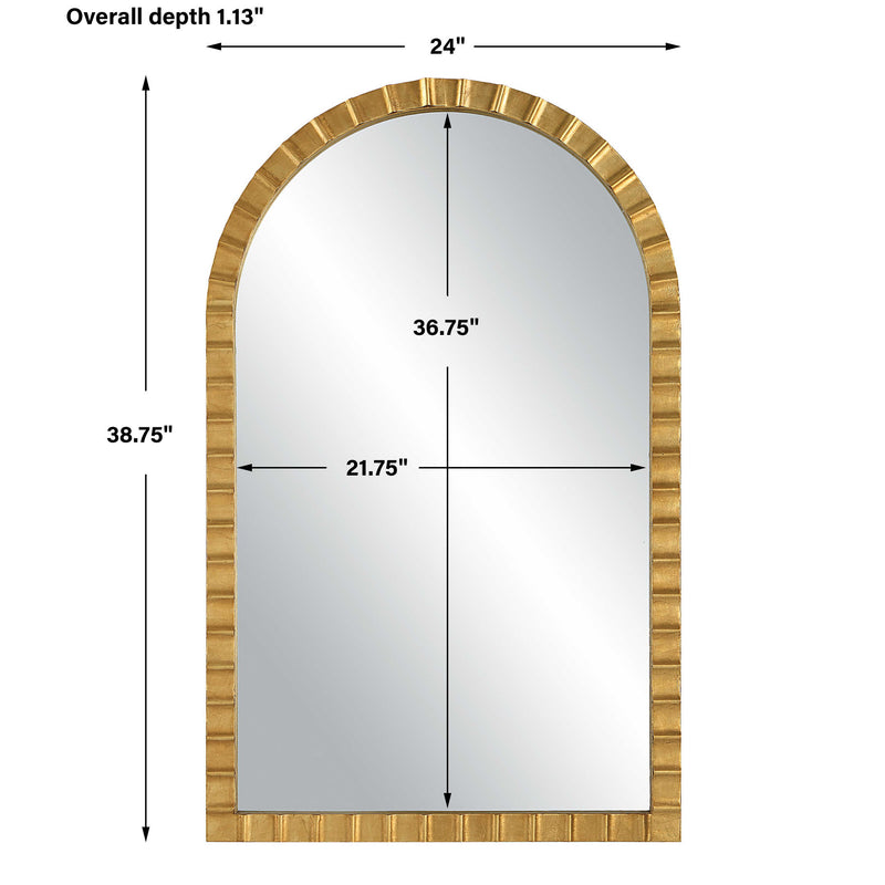 Uttermost 08269 Dandridge Gold Arch Mirror