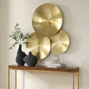 Uttermost 04388 Cymbalic Round Brass Wall Art Set/3