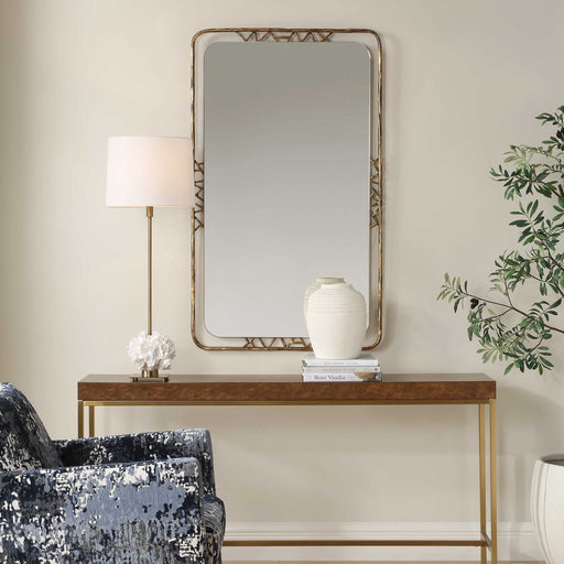 Uttermost 08268 Tahoma Antiqued Gold Mirror