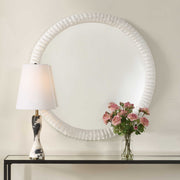 Uttermost 08267 Akiko White Round Mirror
