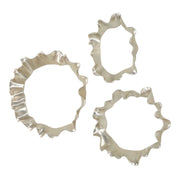 Uttermost 04386 Ripple Effect Silver Wall Art Set/3