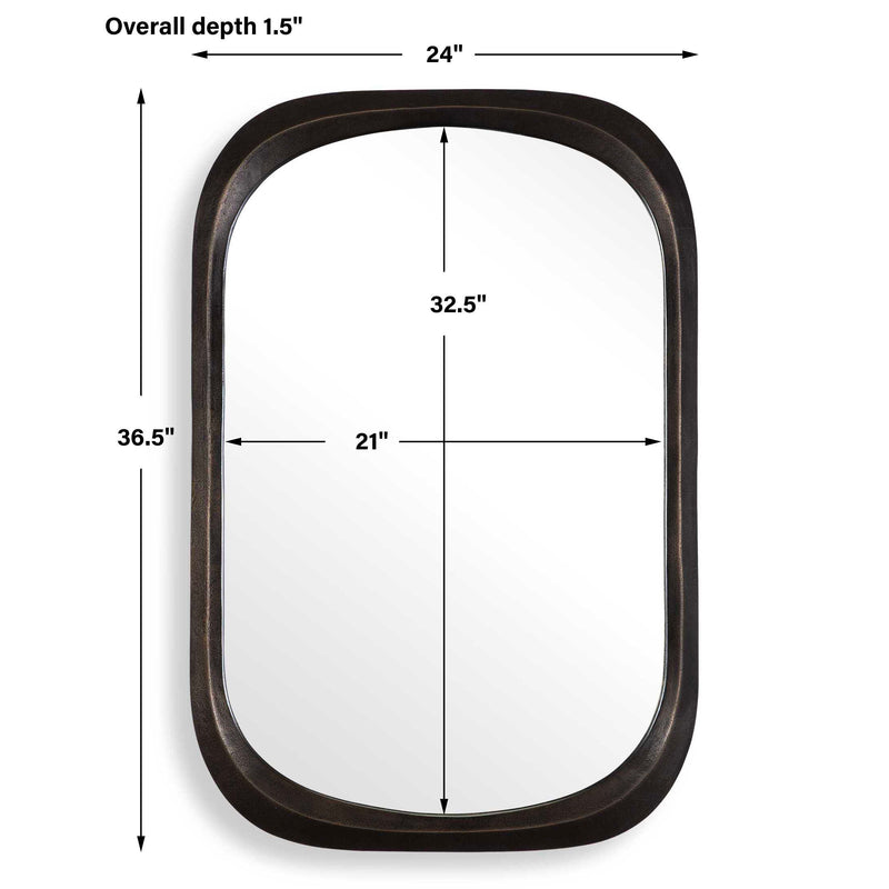 Uttermost 08274 Malone Bronze Mirror