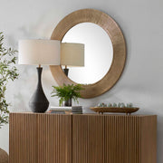 Uttermost 08276 Tano Antique Brass Round Mirror