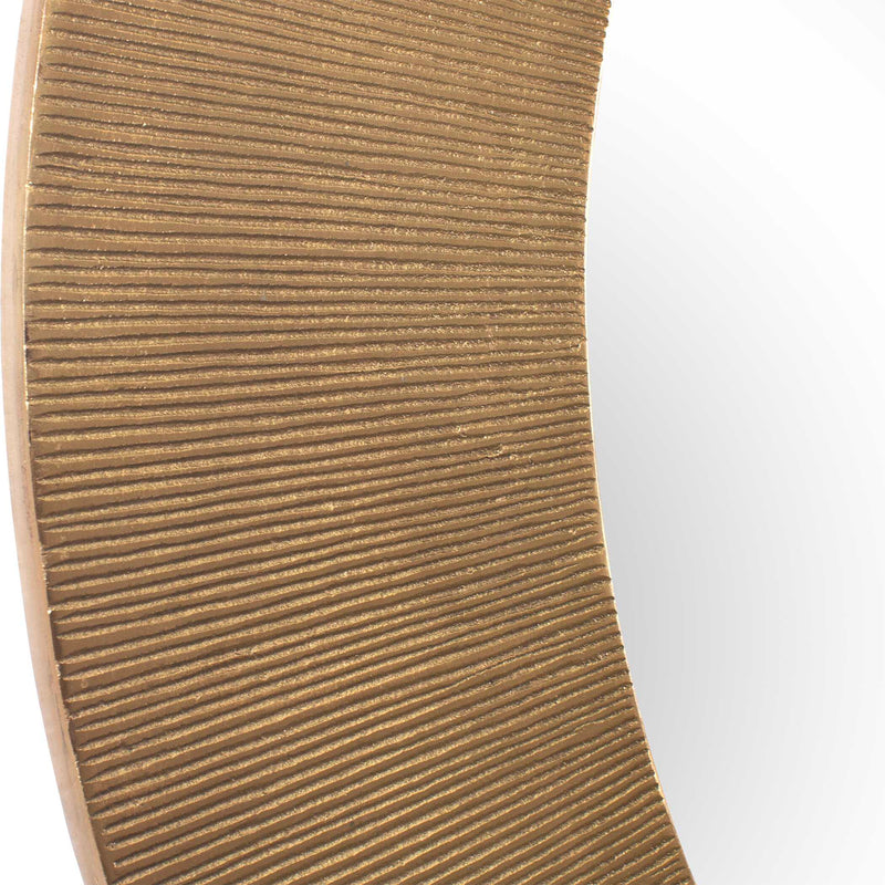 Uttermost 08276 Tano Antique Brass Round Mirror