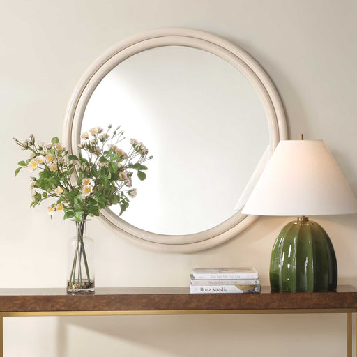 Uttermost 08262 Florian Warm White Round Mirror