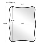 Uttermost 8279 Pavia Black Vanity Mirror