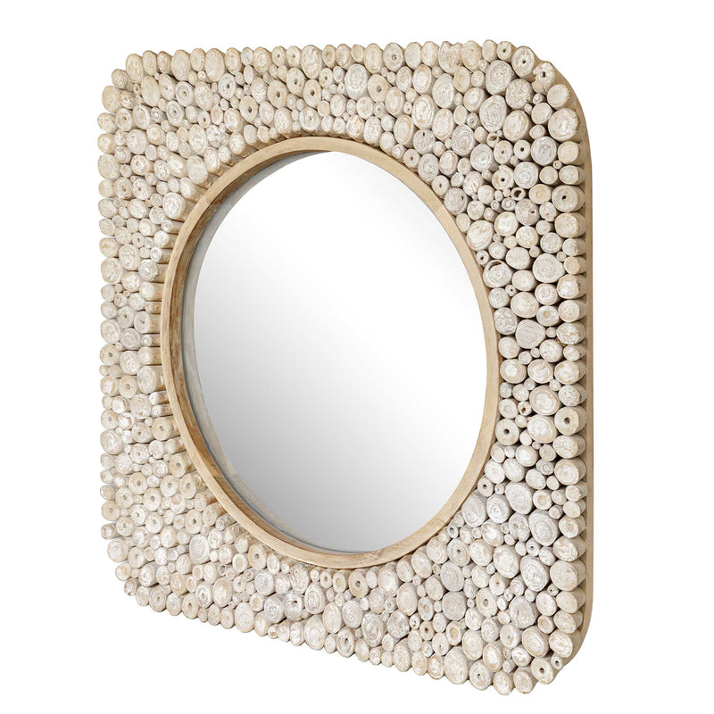 Uttermost 8299 Merak Teak Mosaic Mirror