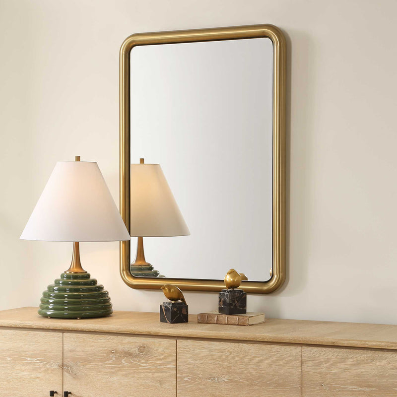 Uttermost 8317 Atkinson Modern Brass Mirror