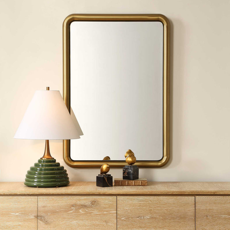 Uttermost 8317 Atkinson Modern Brass Mirror