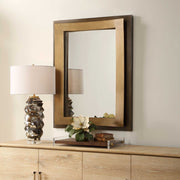 Uttermost 8295 Around The Bend Golden Bronze Mirror