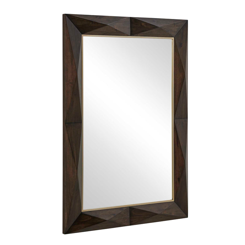 Uttermost 8285 Diamond In The Rough Wood Mirror