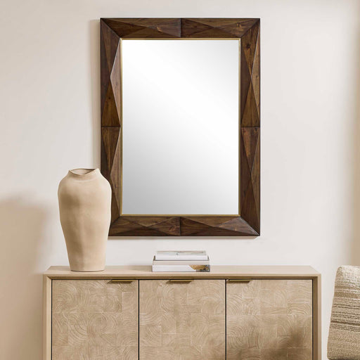 Uttermost 8285 Diamond In The Rough Wood Mirror