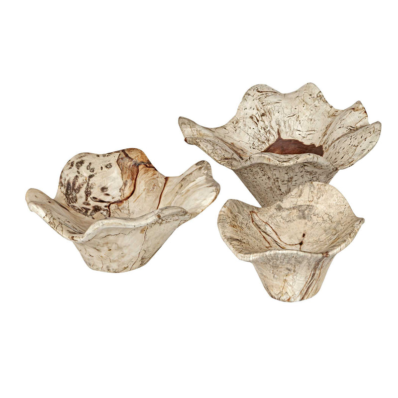 Uttermost 3505 Teo Bleached Wood Wall Decor Set/3