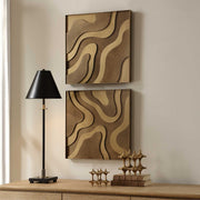 Uttermost 3502 Golden Terrain Wooden Wall Decor Set/2