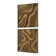 Uttermost 3502 Golden Terrain Wooden Wall Decor Set/2