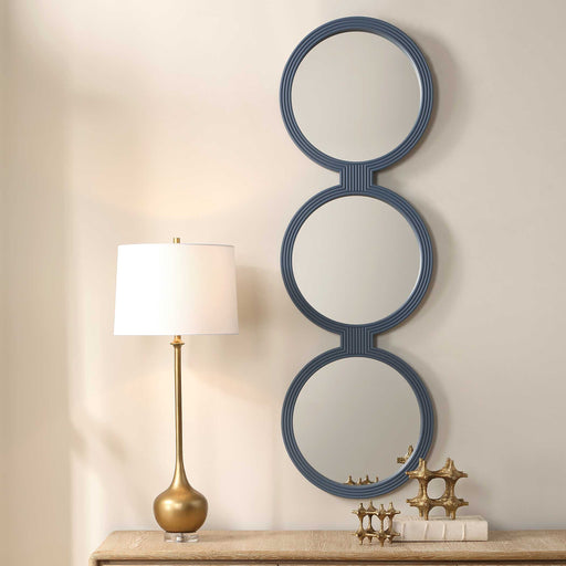 Uttermost 8323 Going In Circles Blue Gray Mirror