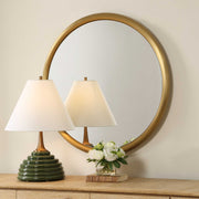 Uttermost 8335 Atkinson Modern Brass Round Mirror