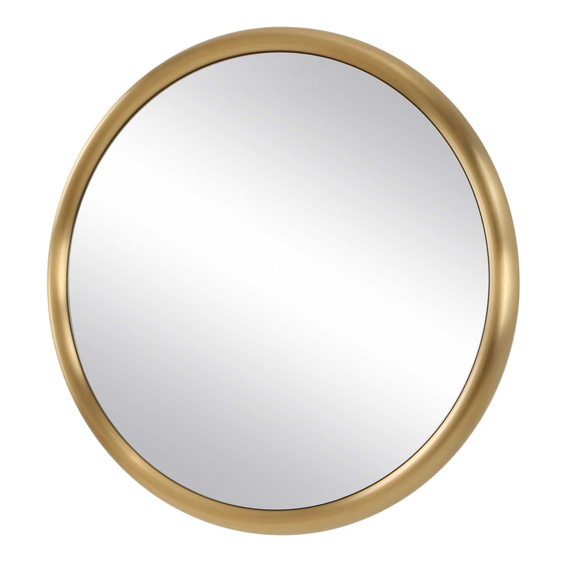Uttermost 8335 Atkinson Modern Brass Round Mirror