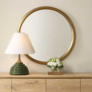 Uttermost 8335 Atkinson Modern Brass Round Mirror