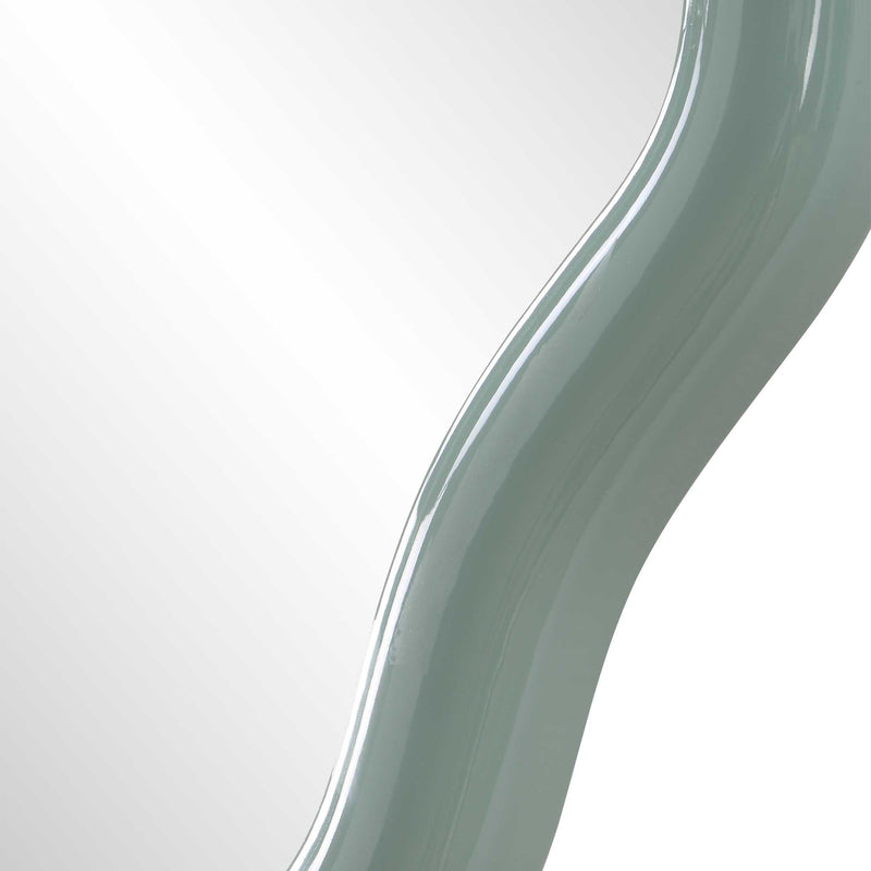 Uttermost 8328 Isly Robin's Egg Blue Oval Mirror