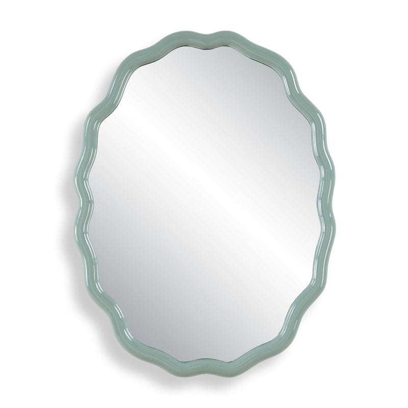 Uttermost 8328 Isly Robin's Egg Blue Oval Mirror