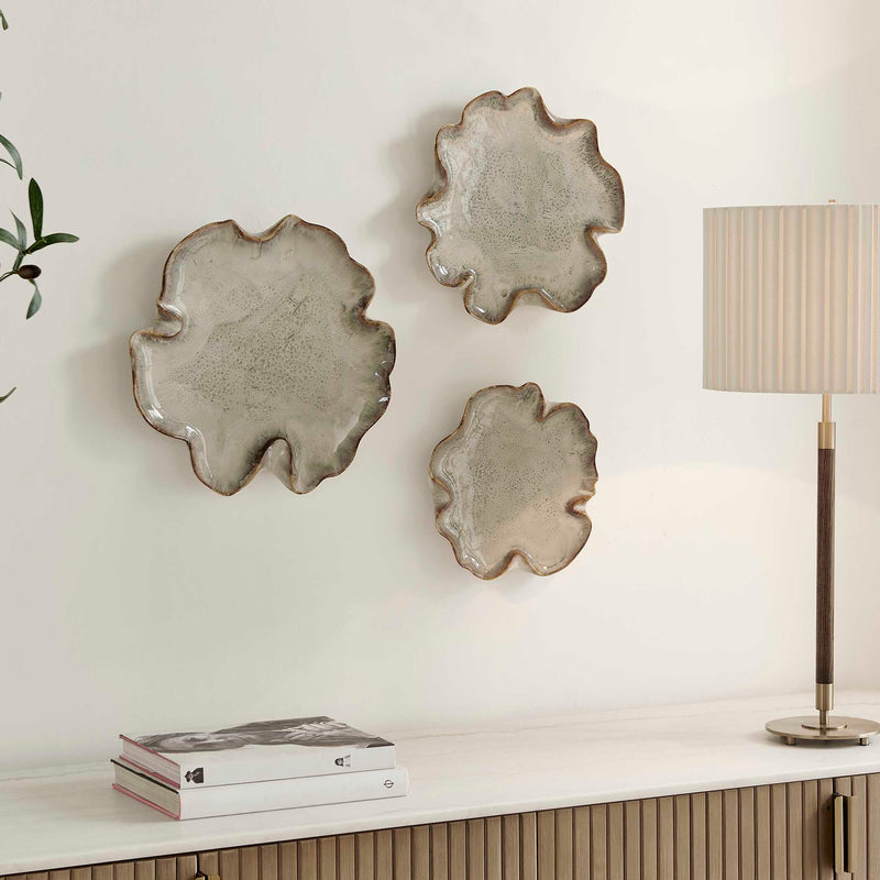 Uttermost Selene Gray Wall Decor S/3