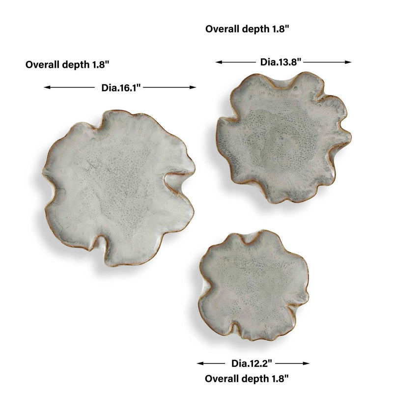 Uttermost Selene Gray Wall Decor S/3