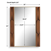 Uttermost Macario Mid-Century Wood Mirror